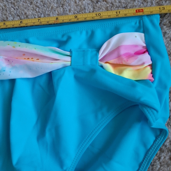 ROTITA Cross Front Colorful Print High Waisted Bikini -   Size: S - Picture 6 of 14